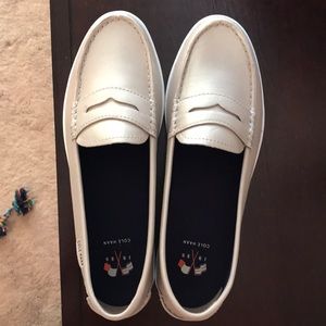 New Cole Haan Nantucket Loafer Argento Leather